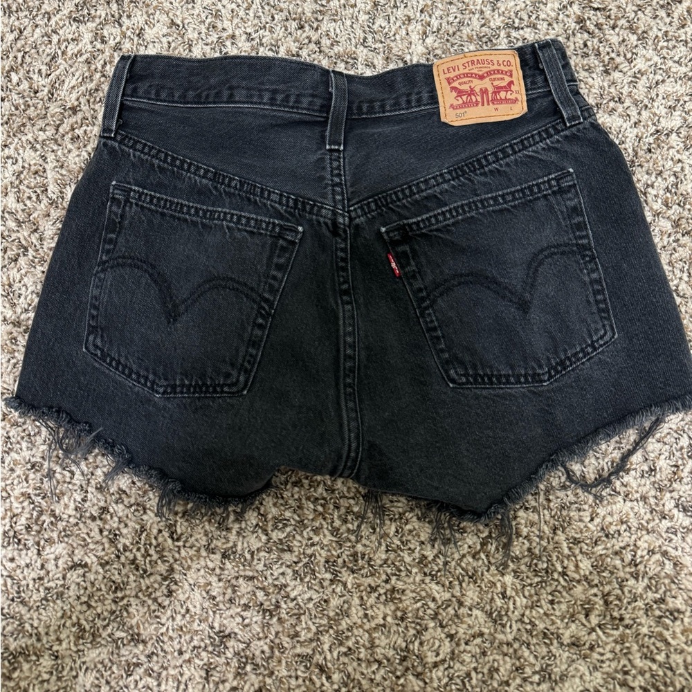 Women’s black Levi shorts